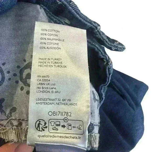 Free People We The Free Equinox Denim Slouchy Wide Leg Trouser Jeans NWOT 30 - Picture 10 of 11